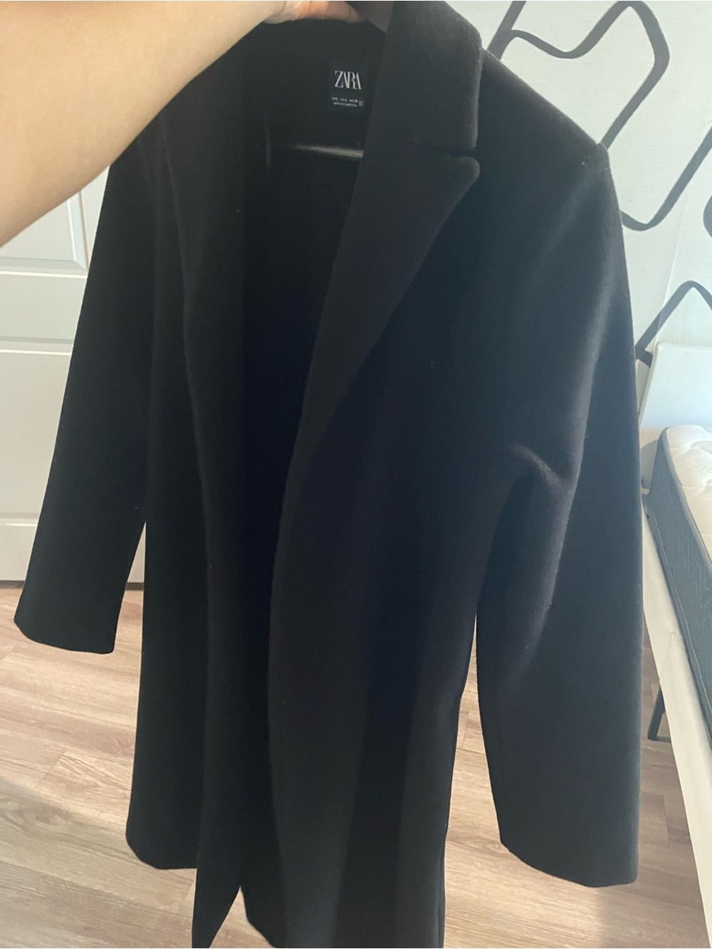 Zara Women's Black Long Coat